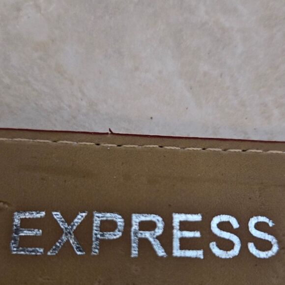 Express Red and White Women's Belt - Picture 7 of 8